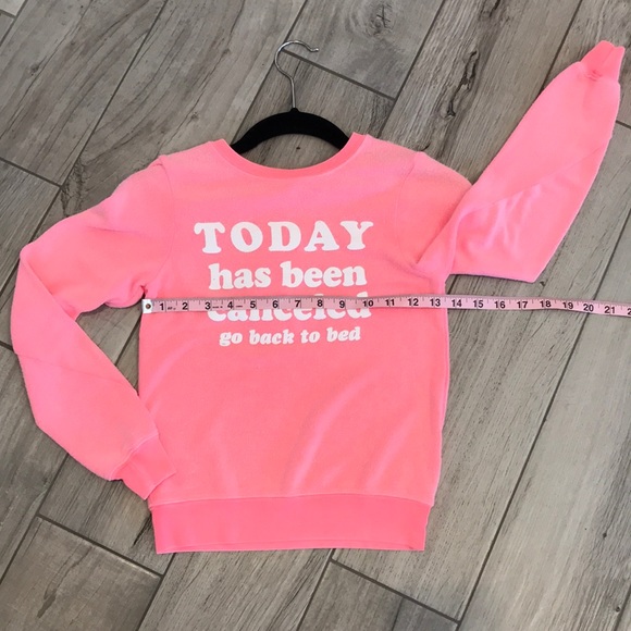 Wildfox Bright Coral Graphic Sweatshirt - Picture 7 of 14